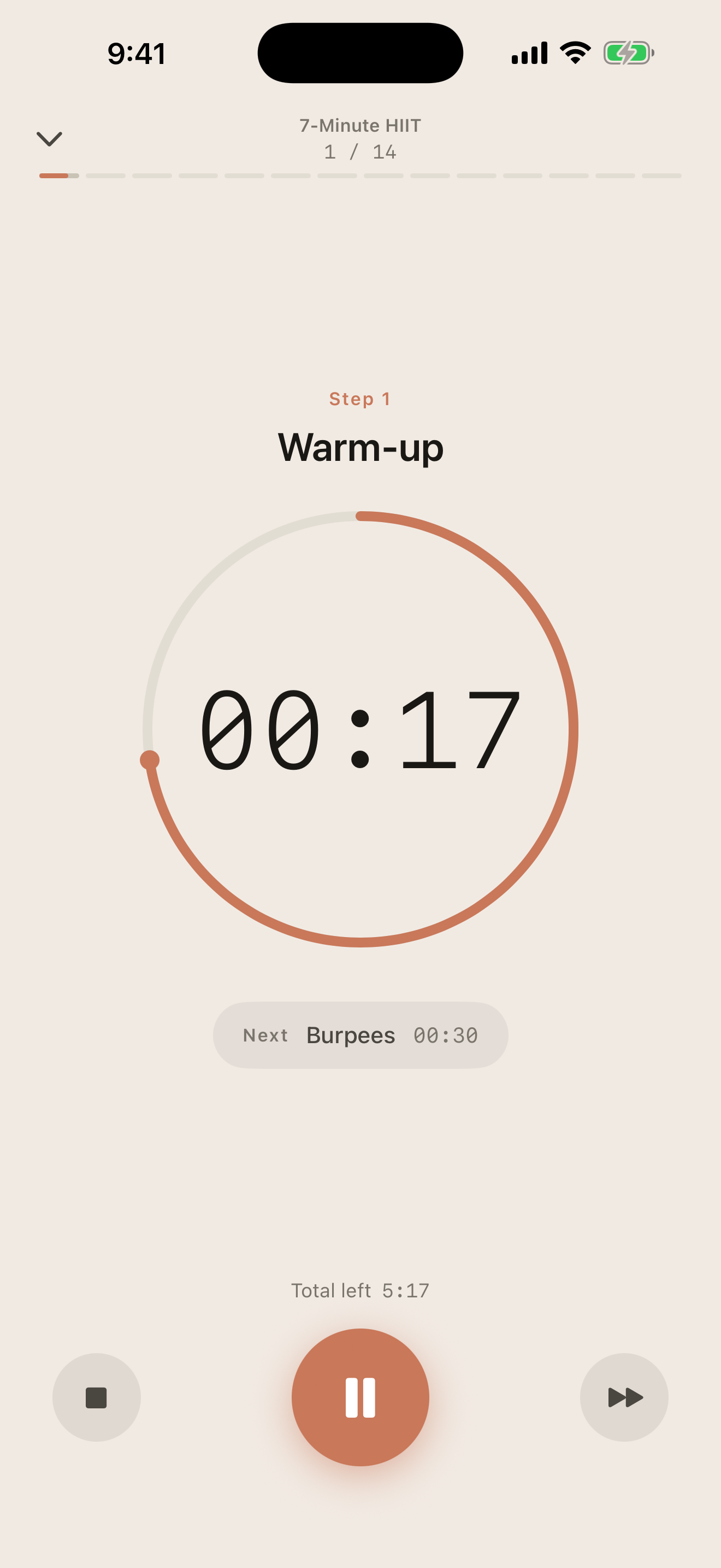 Timer running